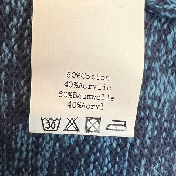 PJ Paul Jones Blue Quarter Zip Sweater Size Large New NWT - Picture 8 of 10